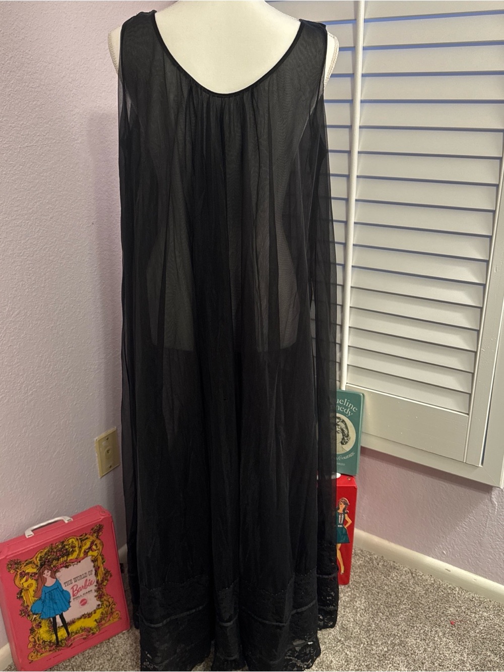 Vintage Sheer Black Nightie - Picture 7 of 7